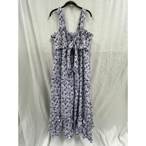 Thiery Colson Floral Ruffle Dress size M